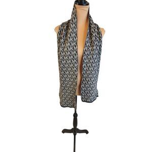 Michael Kors Black & Grey Acrylic Scarf